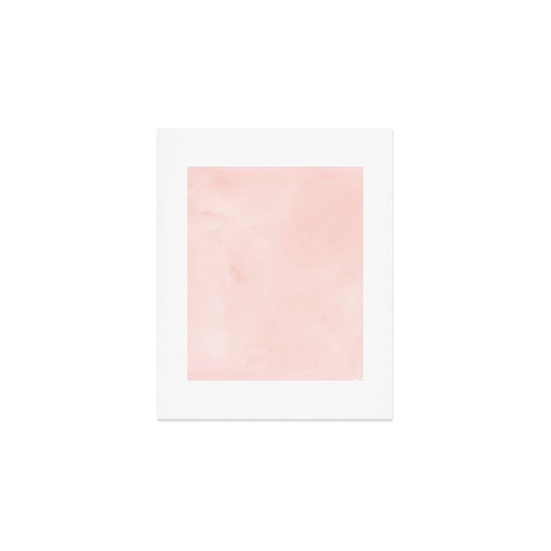 Seashell Pink Watercolor Art Print Gallery Image 1