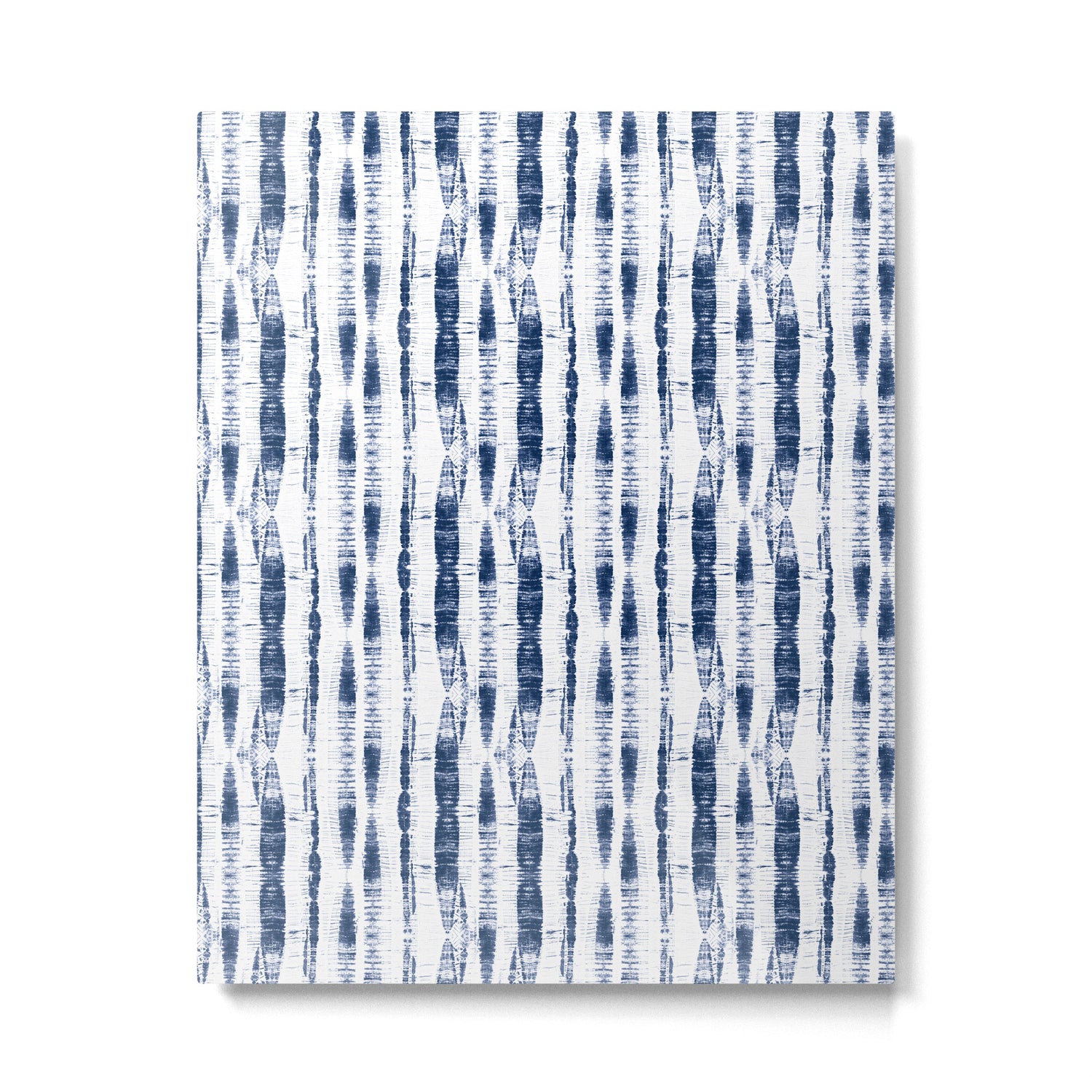 Shibori Stripes 2 Indigo Blue Metal Print Gallery Image 6