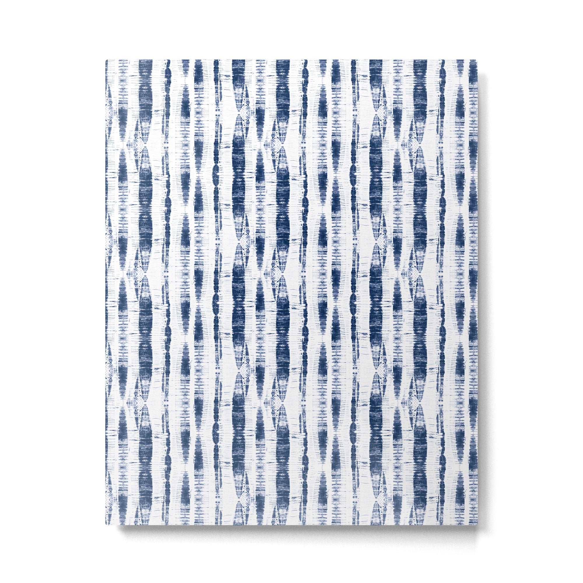 Shibori Stripes 2 Indigo Blue Metal Print Gallery Image 6
