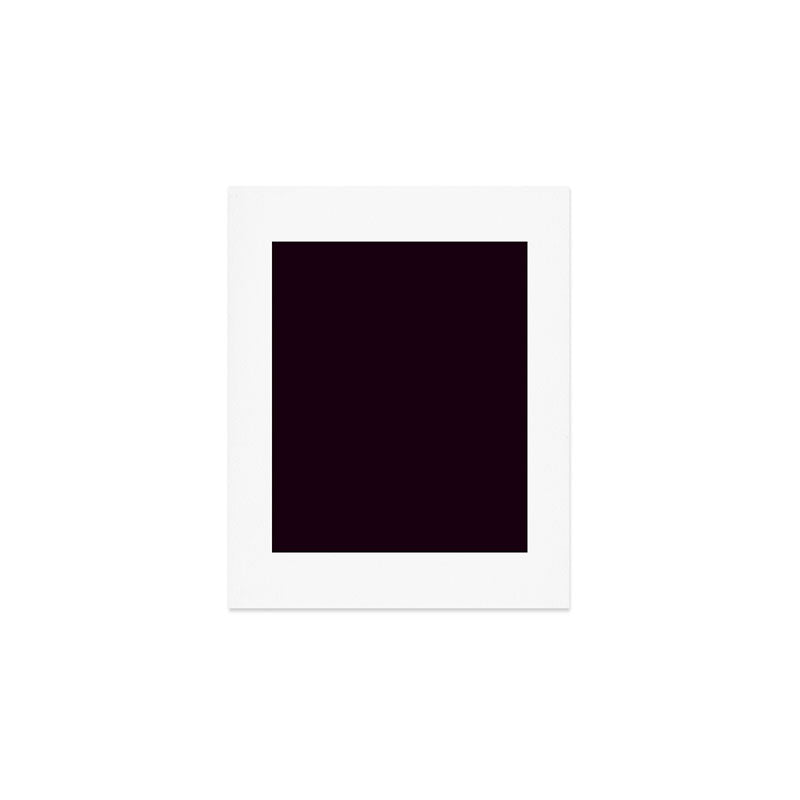 Simply Deep Eggplant Purple Art Print Gallery Image 1