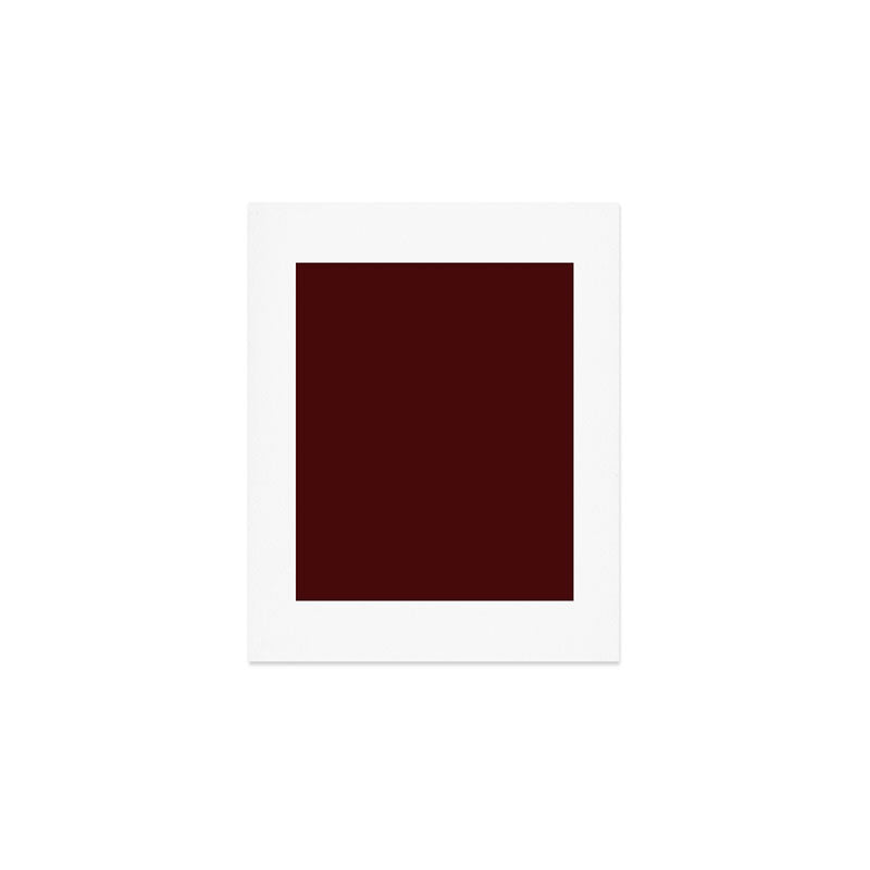 Simply Maroon Red Art Print Gallery Image 1