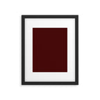 Simply Maroon Red Framed Art Print Gallery Image 6