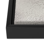 Simply Metallic in Silver Framed Canvas Print Gallery Image 3