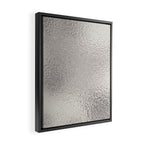 Simply Metallic in Silver Framed Canvas Print Gallery Image 2