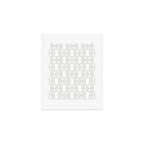 Simply Mid-Century Retro Gray on White Art Print Gallery Image 1