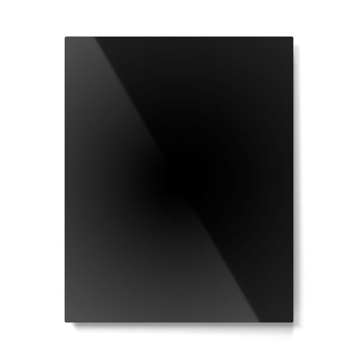 Simply Midnight Black Metal Print Gallery Image 1