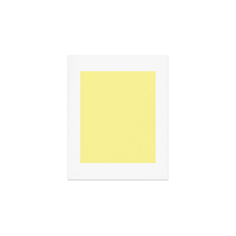 Simply Pastel Yellow Art Print Gallery Image 1