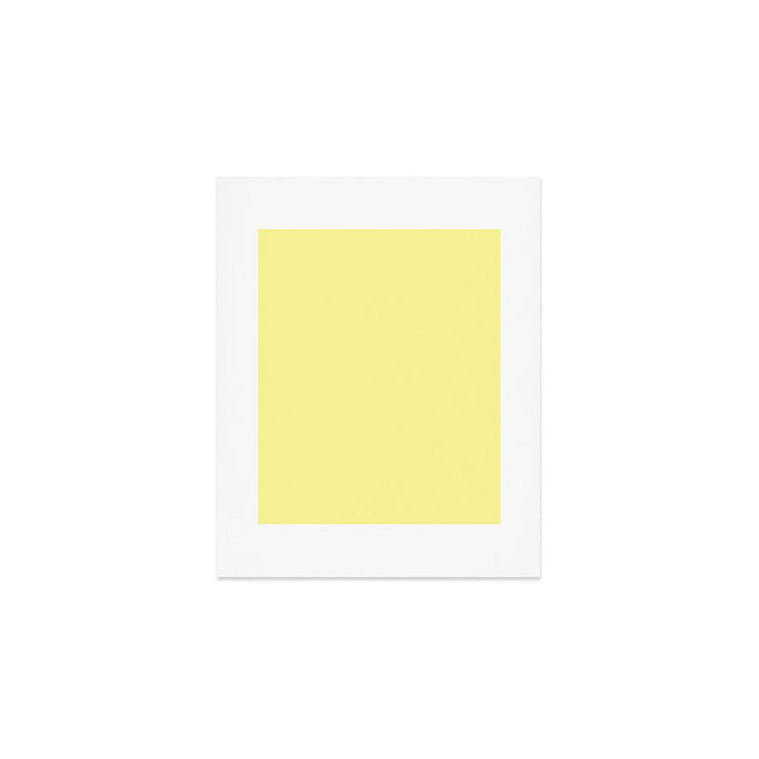 Simply Pastel Yellow Art Print Gallery Image 1