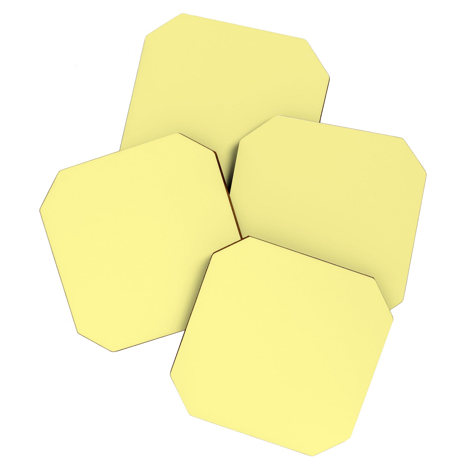 Simply Pastel Yellow Coaster Gallery Image 1