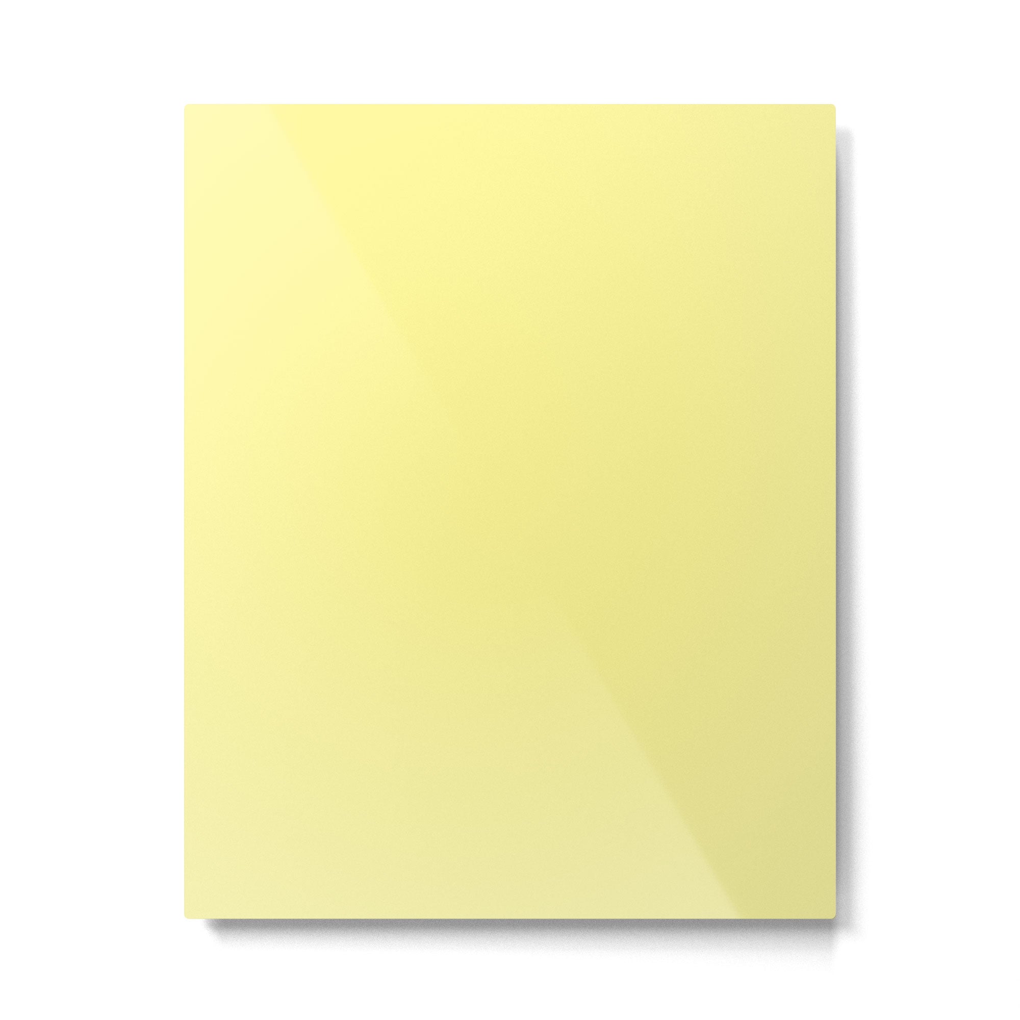 Simply Pastel Yellow Metal Print Gallery Image 6