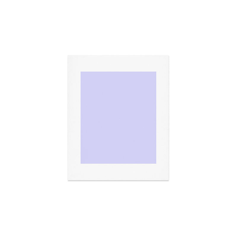 Simply Periwinkle Purple Art Print Gallery Image 1