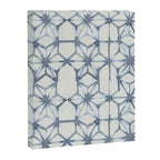 Simply Shibori Stars in Indigo Blue on Lunar Gray Canvas Print Gallery Image 8