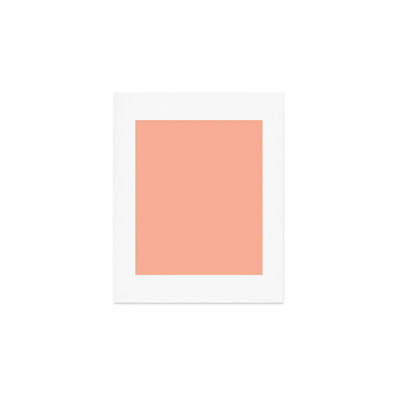 Simply Sweet Peach Coral Art Print Gallery Image 1