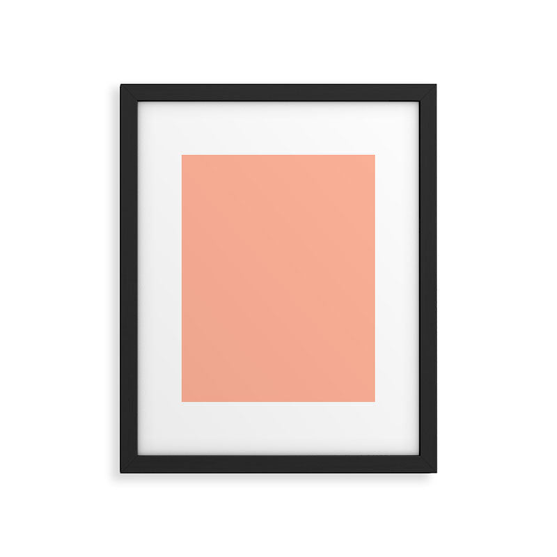 Simply Sweet Peach Coral Framed Art Print Gallery Image 6