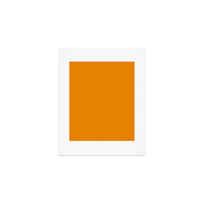 Simply Tangerine Orange Art Print Gallery Image 1