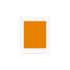 Simply Tangerine Orange Art Print Gallery Image 1
