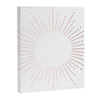 Sunburst Rose Quartz Elegance on White Canvas Print Gallery Image 8