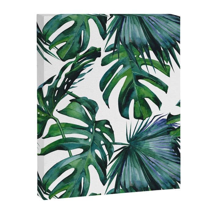 Tropical Palm Leaves Classic Canvas Print Gallery Image 1