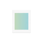 Turquoise Green Blue Gradient Art Print Gallery Image 1