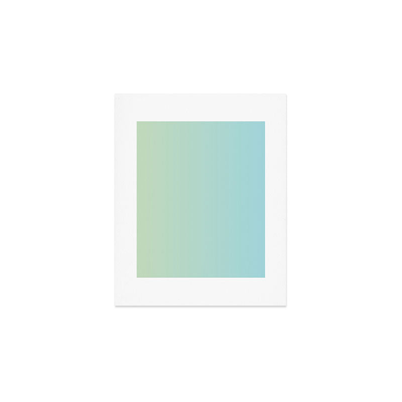 Turquoise Green Blue Gradient Art Print Gallery Image 1