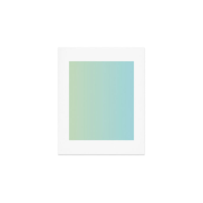 Turquoise Green Blue Gradient Art Print Gallery Image 1