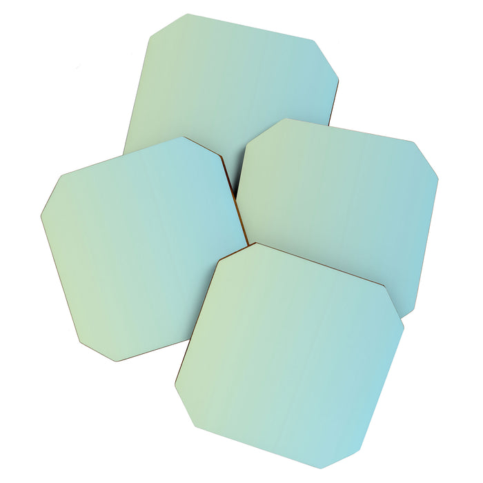 Turquoise Green Blue Gradient Coaster Gallery Image 1