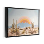 Arizona Sun rise Framed Canvas Print Gallery Image 2