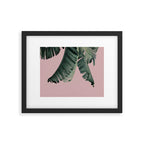 Banana Leaf Blush Framed Art Print Gallery Image 4