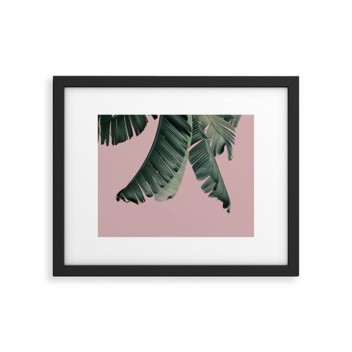 Banana Leaf Blush Framed Art Print Gallery Image 4