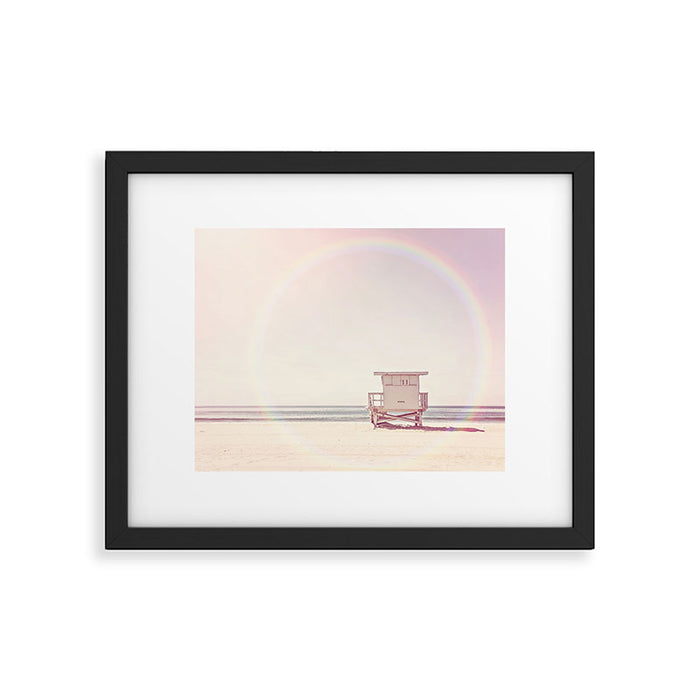 Beach hut Framed Art Print Gallery Image 1