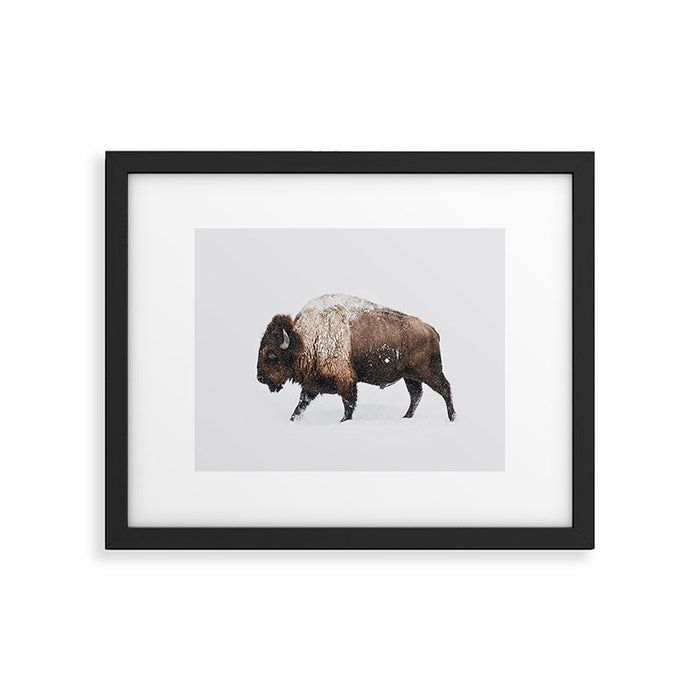 Bison Framed Art Print Gallery Image 1