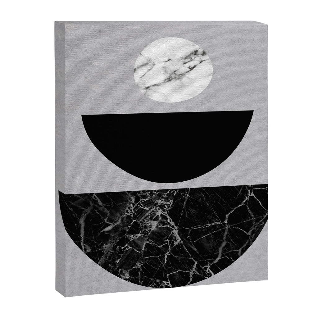 Black Half Circles Canvas Print Gallery Image 6