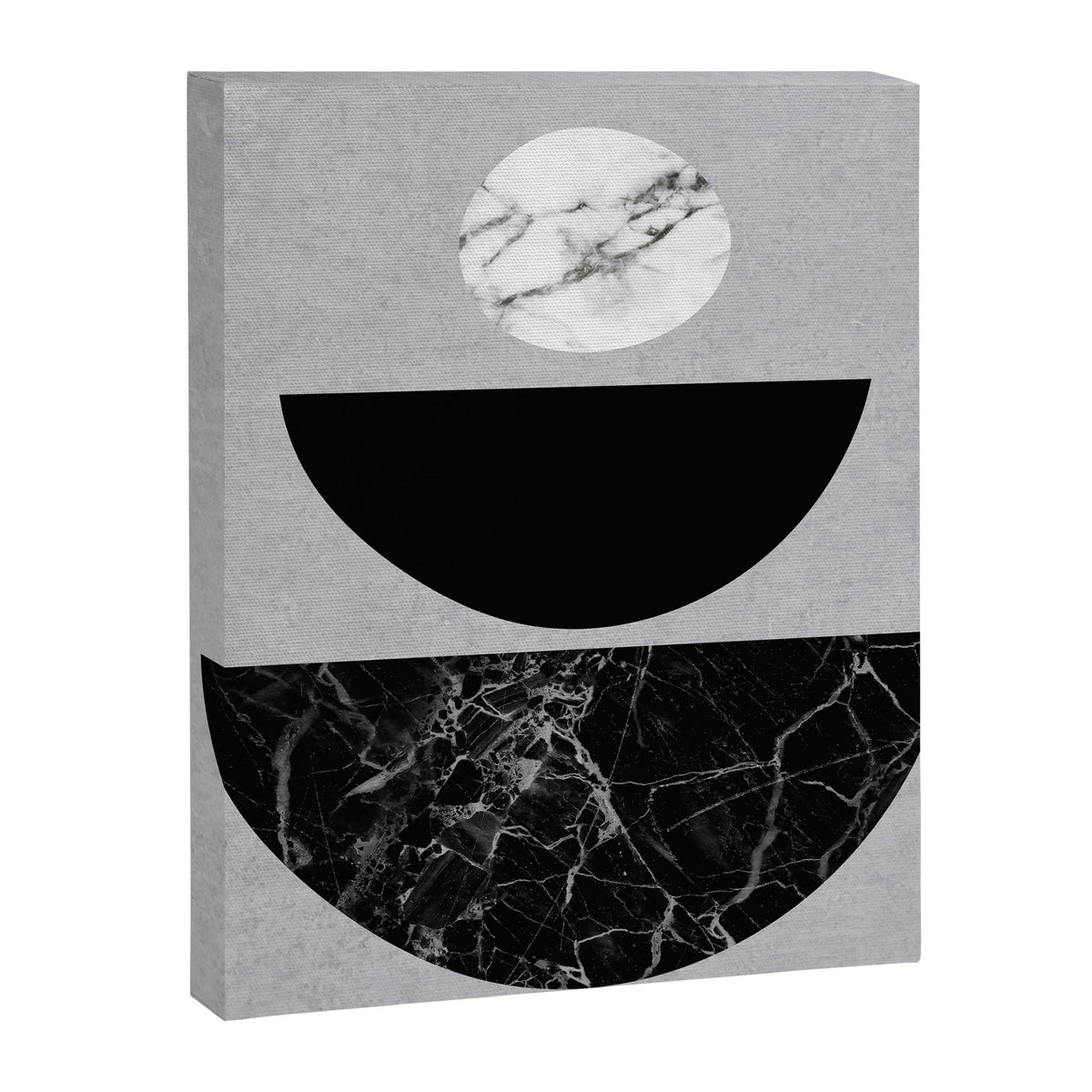 Black Half Circles Canvas Print Gallery Image 6