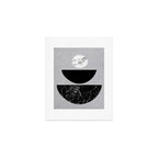 Black Half Circles Art Print Gallery Image 1