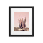 Blush Cactus Framed Art Print Gallery Image 4