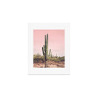 Blush Sky Cactus Art Print Gallery Image 1