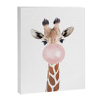 Bubble gum giraffe Canvas Print Gallery Image 6
