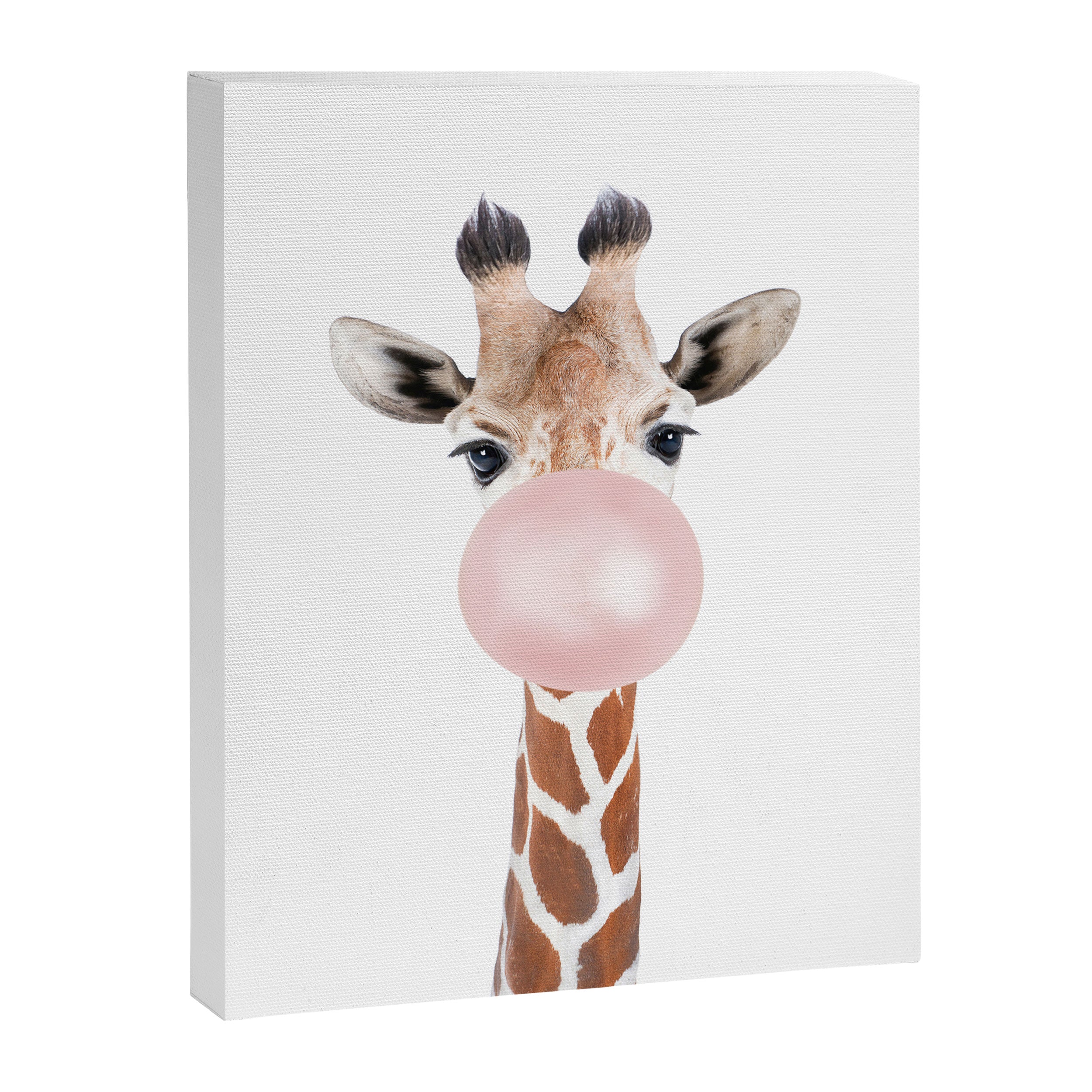 Bubble gum giraffe Canvas Print Gallery Image 6