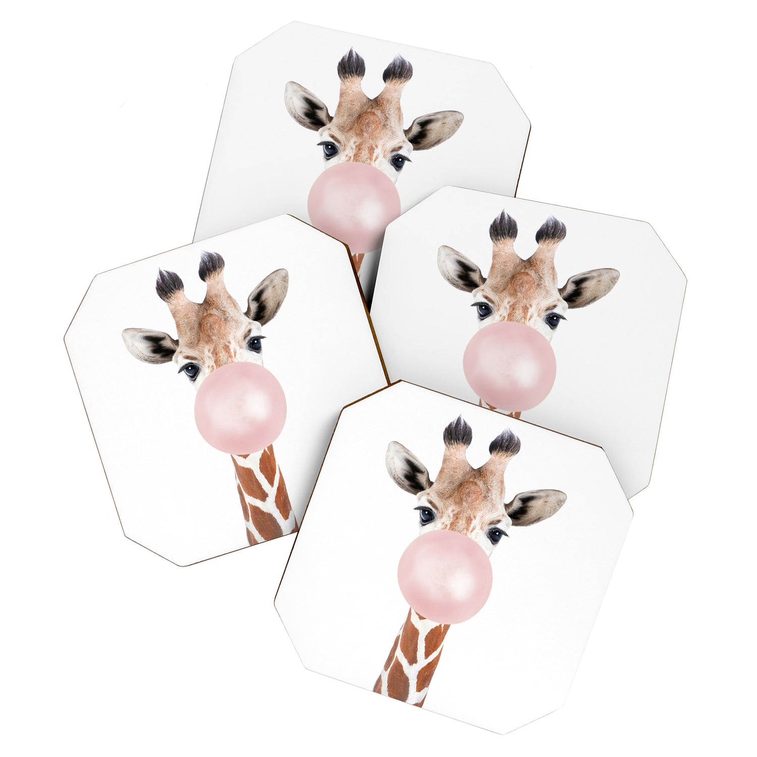 Bubble gum giraffe Coaster Gallery Image 1