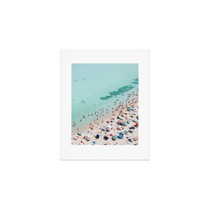 Busy Beach Art Print Gallery Image 1