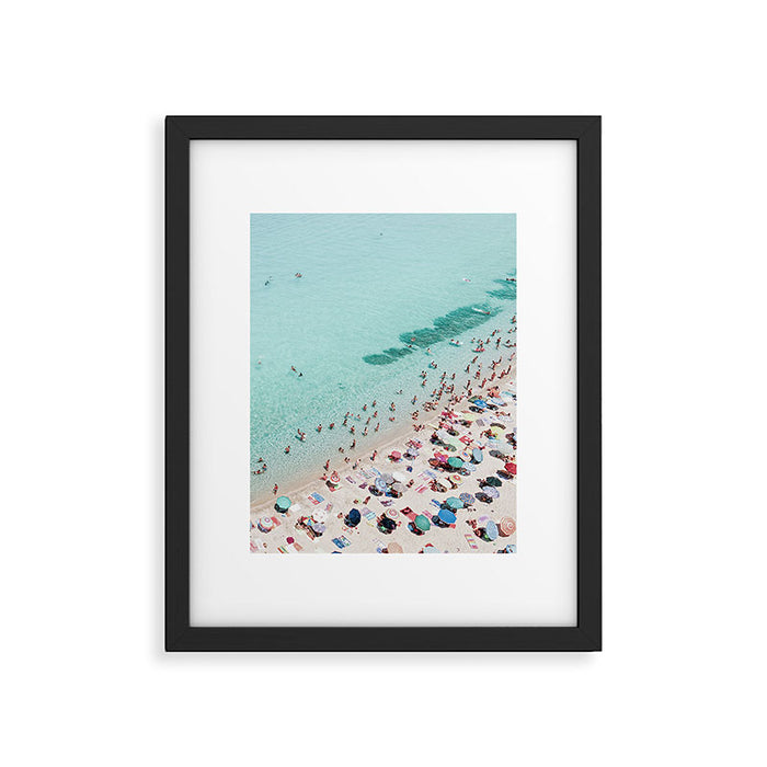 Busy Beach Framed Art Print Gallery Image 1