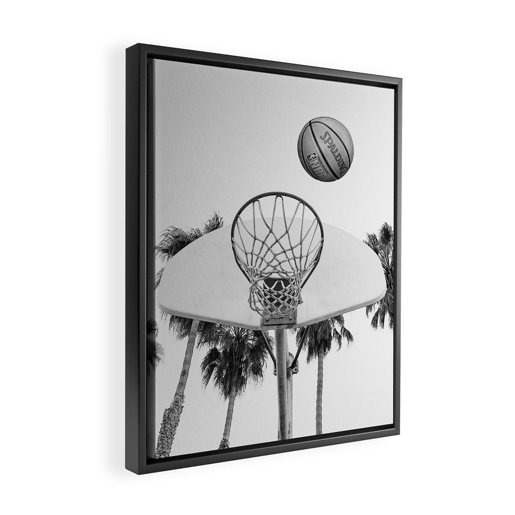 Coastal basketball Framed Canvas Print Gallery Image 2