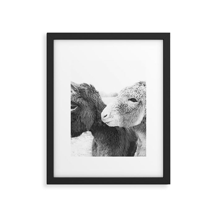 Donkey Love Framed Art Print Gallery Image 1