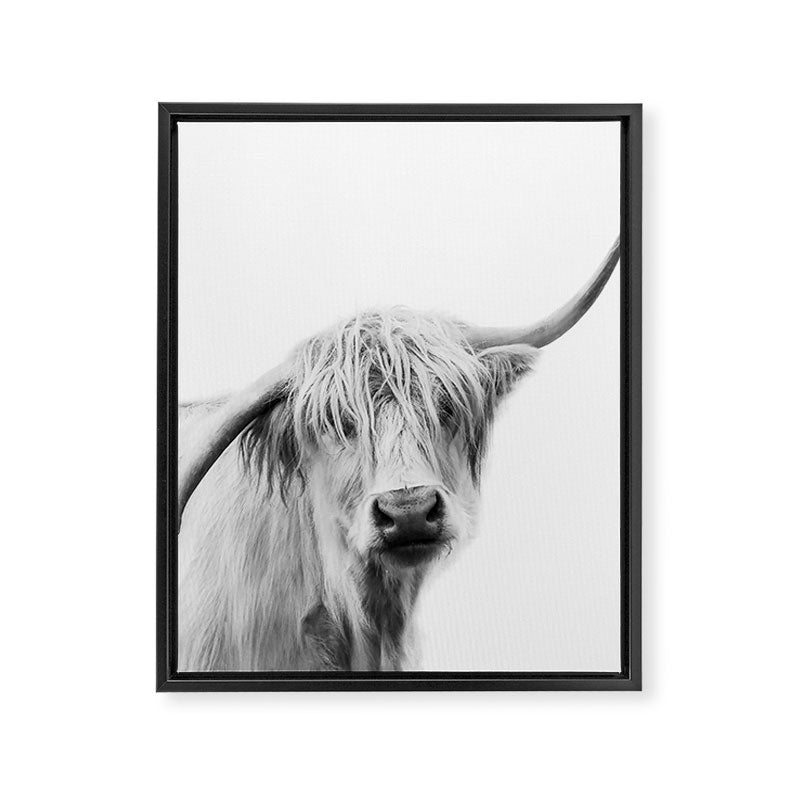 Hey Cow Framed Canvas Print Gallery Image 6