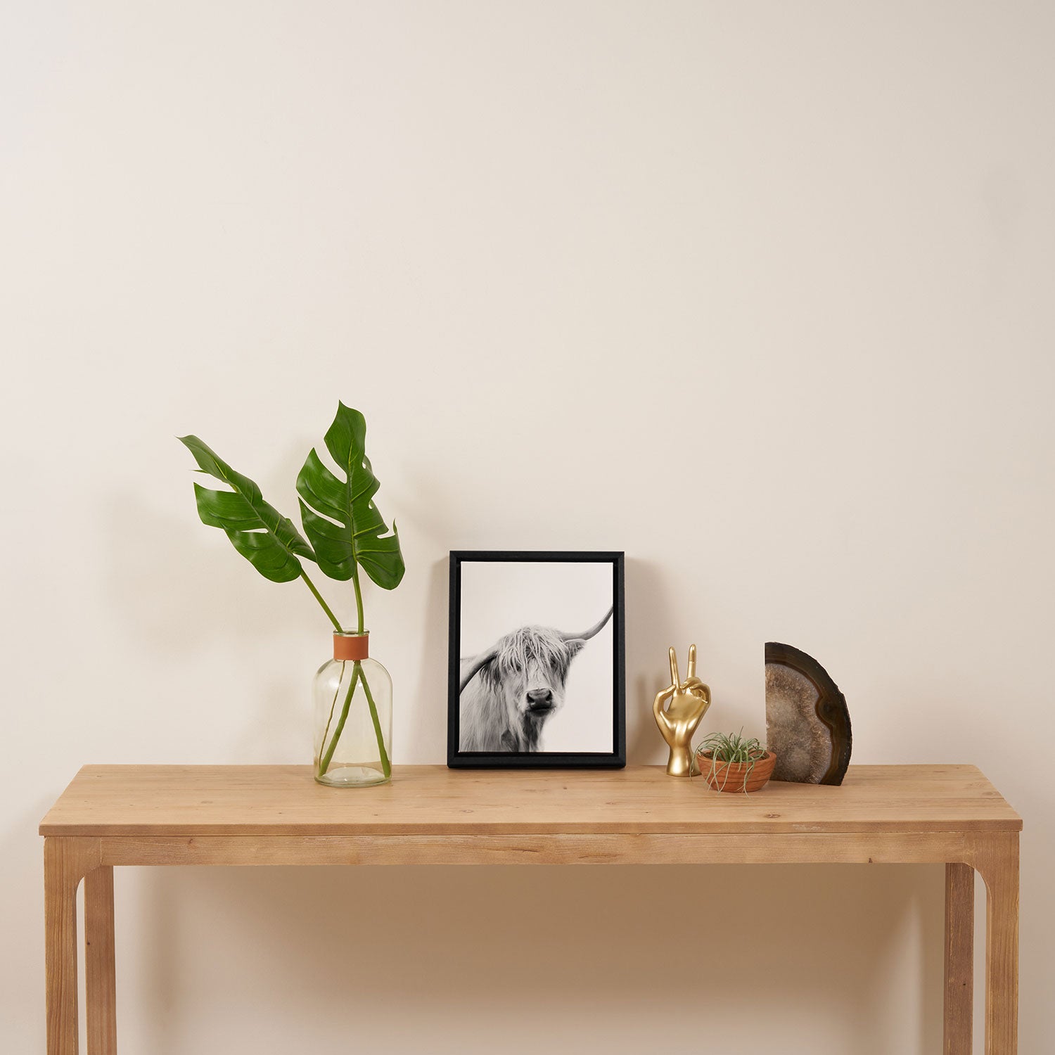 Hey Cow Framed Canvas Print Gallery Image 4