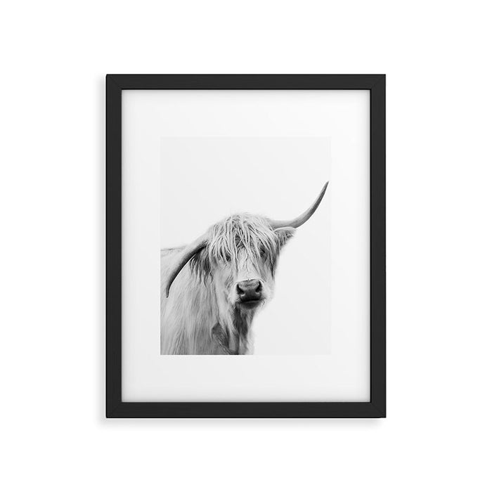 Hey Cow Framed Art Print Gallery Image 1