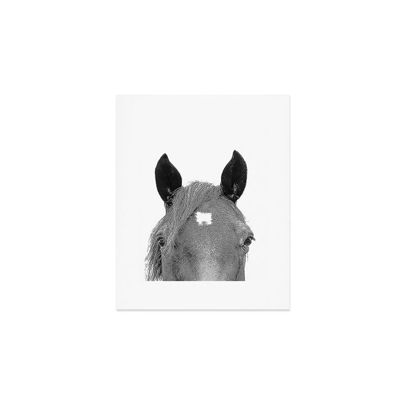 Peeking Horse Art Print Gallery Image 1