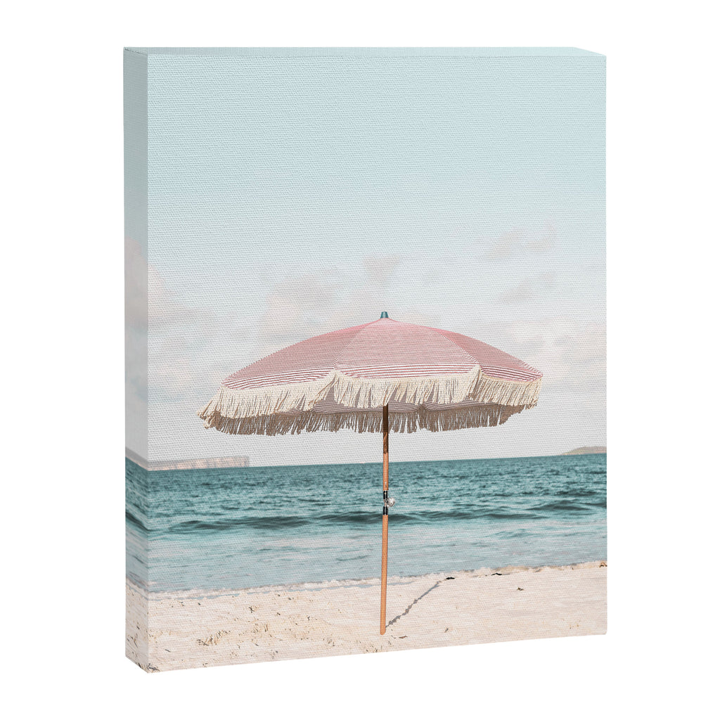 Pink Umbrella Canvas Print Gallery Image 3
