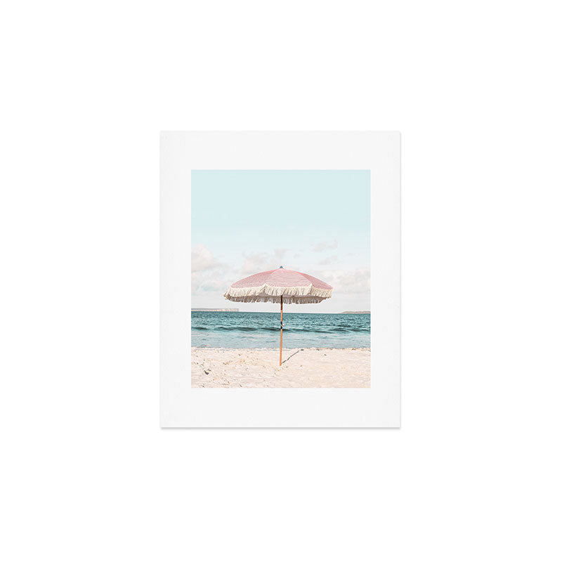 Pink Umbrella Art Print Gallery Image 1