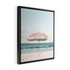 Pink Umbrella Framed Canvas Print Gallery Image 2